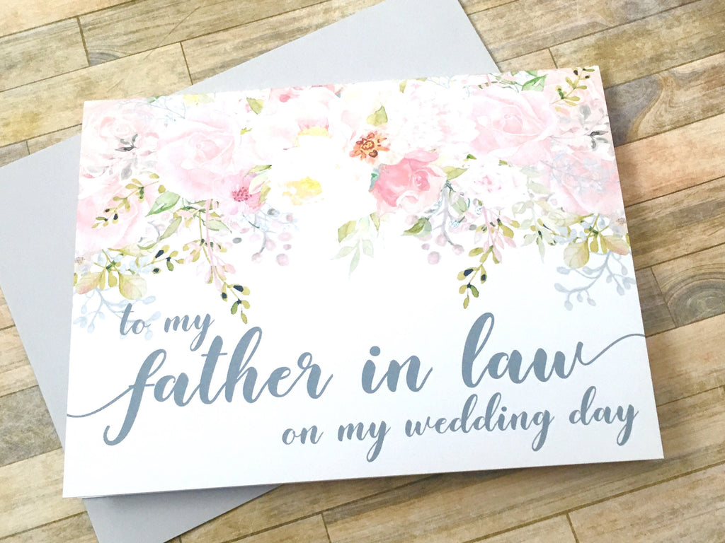 Mother / Father In Law Wedding Day Cards