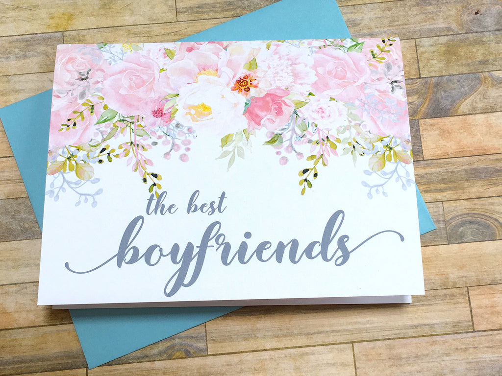 The Best Boyfriends Get Promoted to Daddy Card Pink and Grey