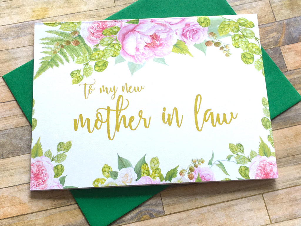 Card for Mother in Law on Wedding Day