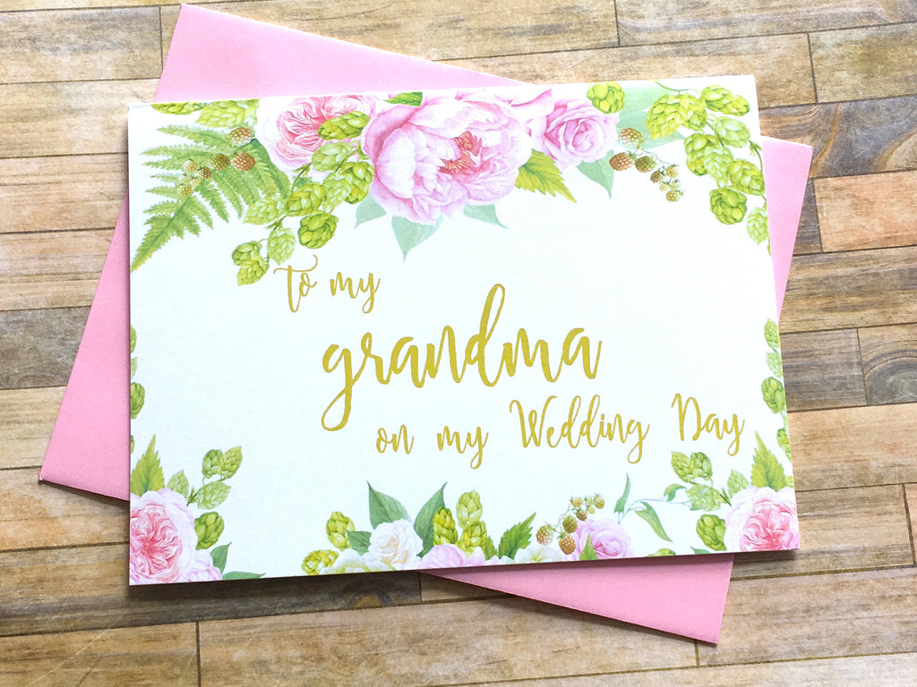 To My Grandma on My Wedding Day