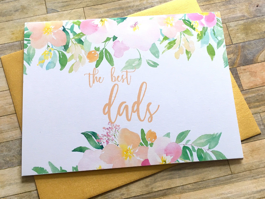 Dad to Grandpa Baby Announcement Spring Florals
