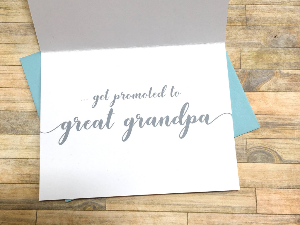 The Best Grandpas Get Promoted to Great Grandpa
