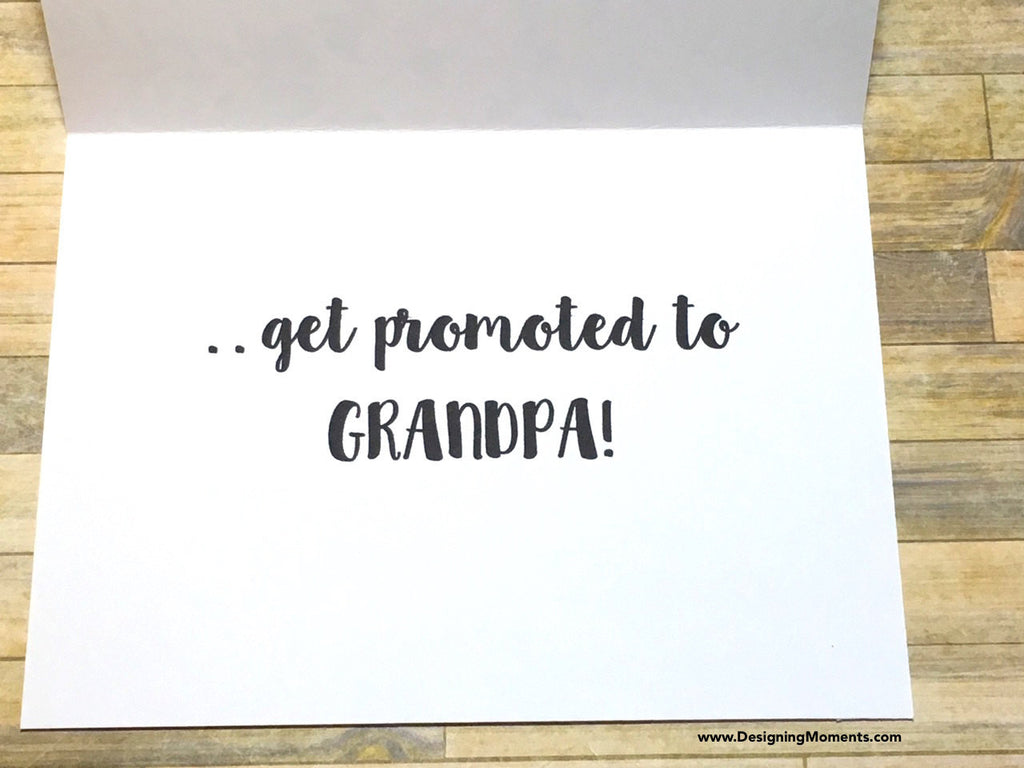 Stepdad Pregnancy Announcement Card Violet
