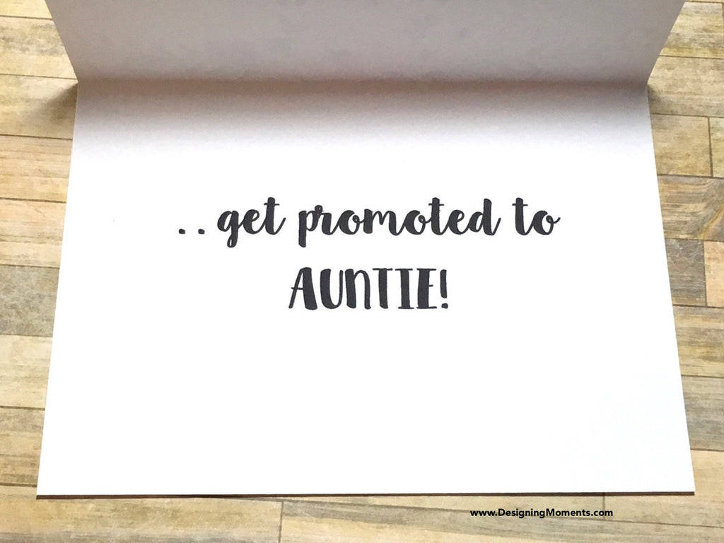 Sister in-Laws Get Promoted to Auntie Card Violet