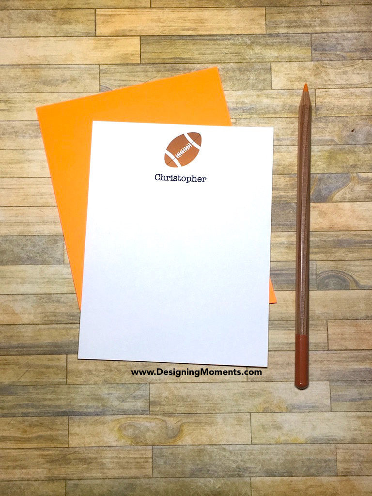 Football Personalized Stationery
