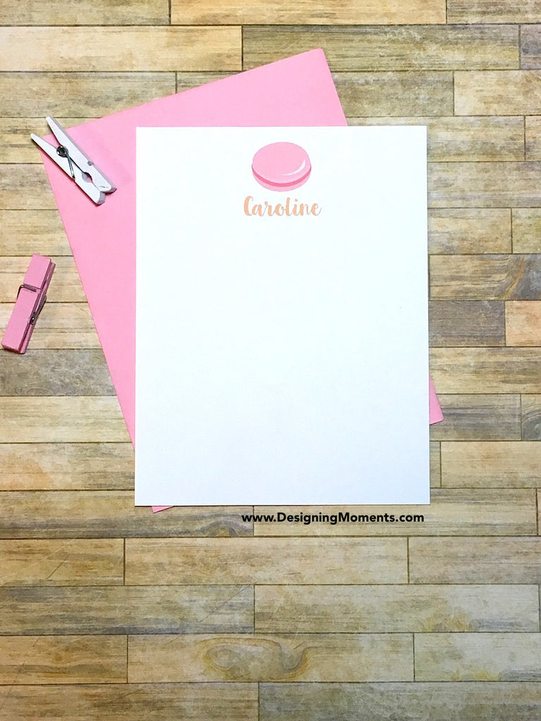 Macaron Personalized Note Cards