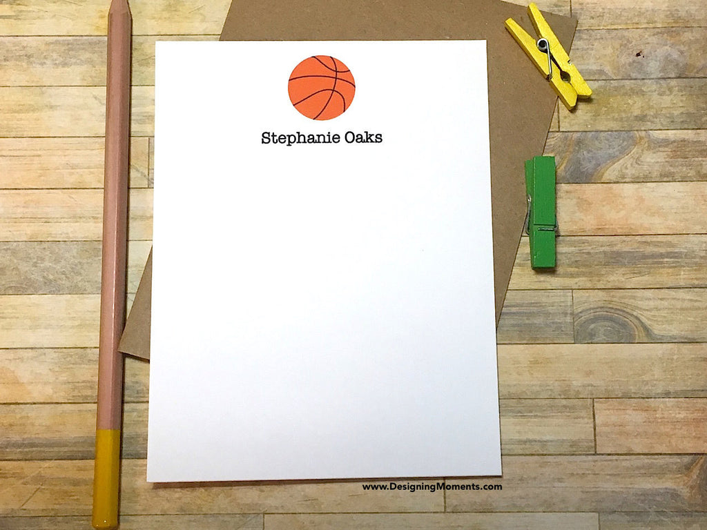 Basketball Personalized Stationery