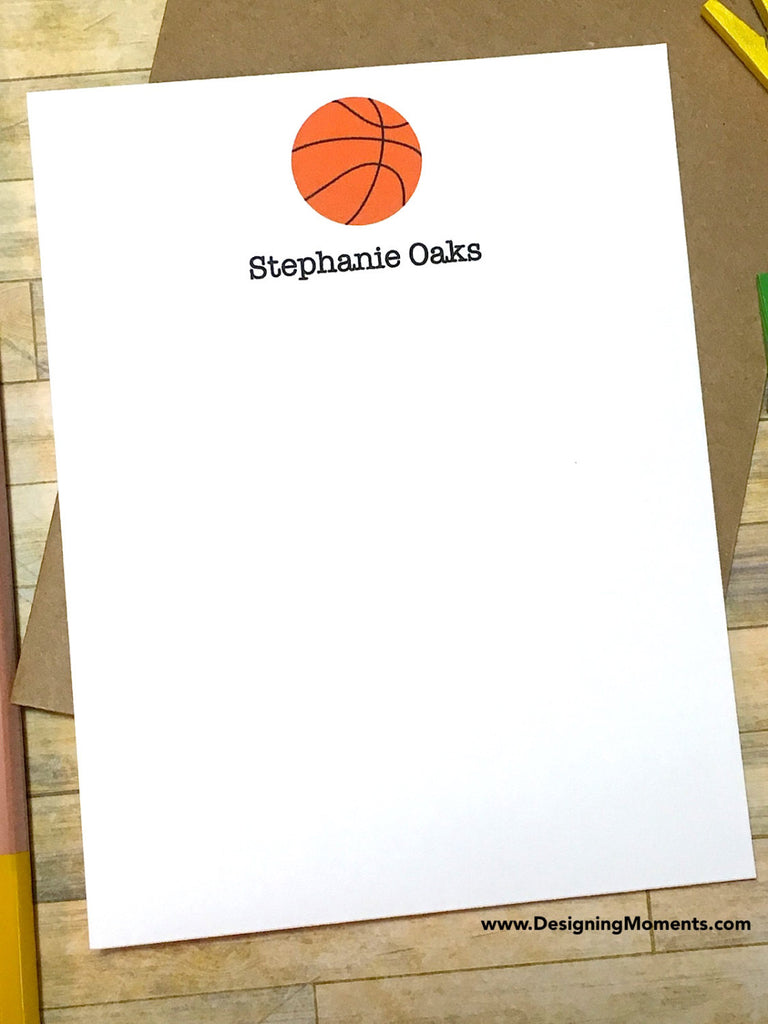 Basketball Personalized Stationery