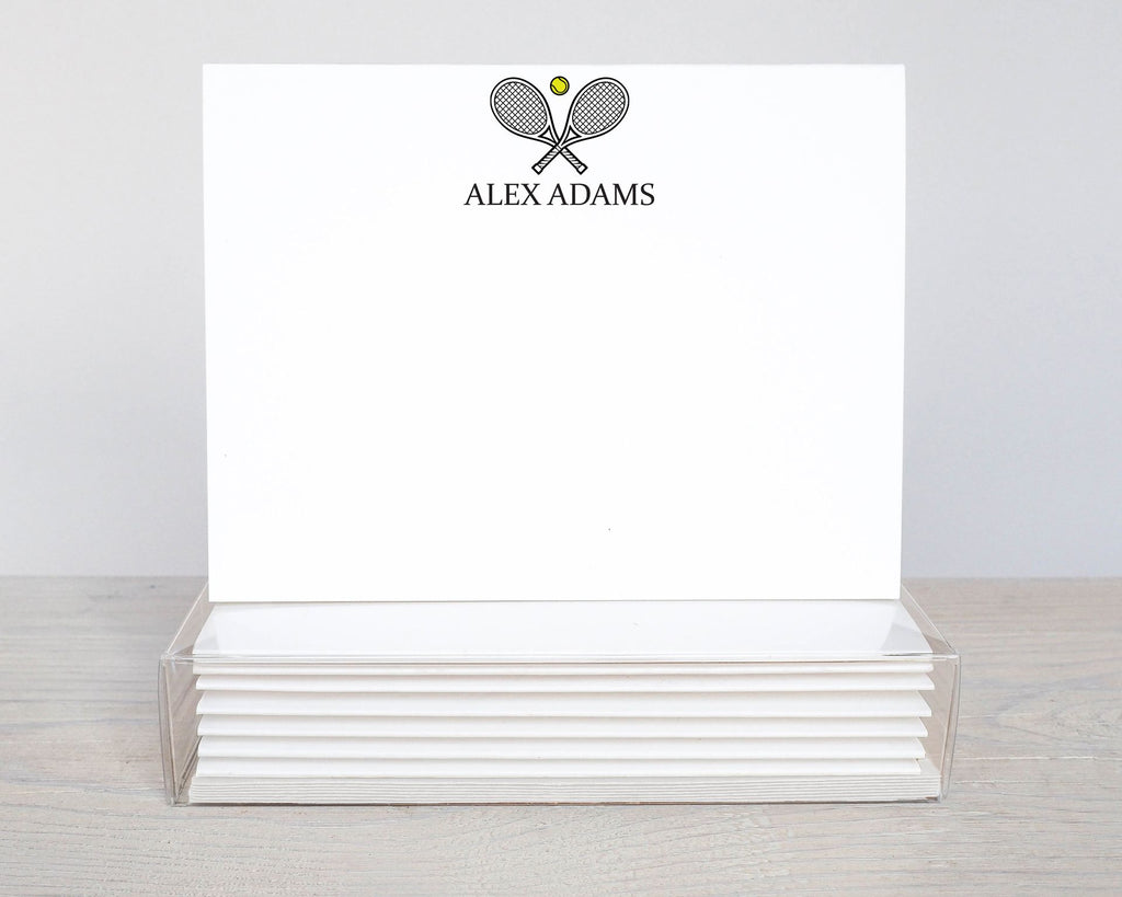 Personalized Tennis Note Cards