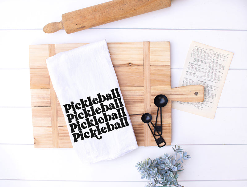 Funny Pickleball Kitchen Towel, Pickleball Puns, Stay Out of the Kitchen