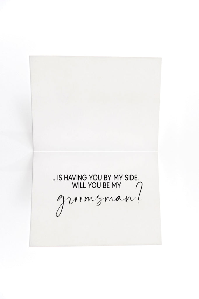 Modern Will You Be My Groomsman Proposal for Friend