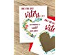 Green and Red Christmas Pregnancy Scratch Off for Sister