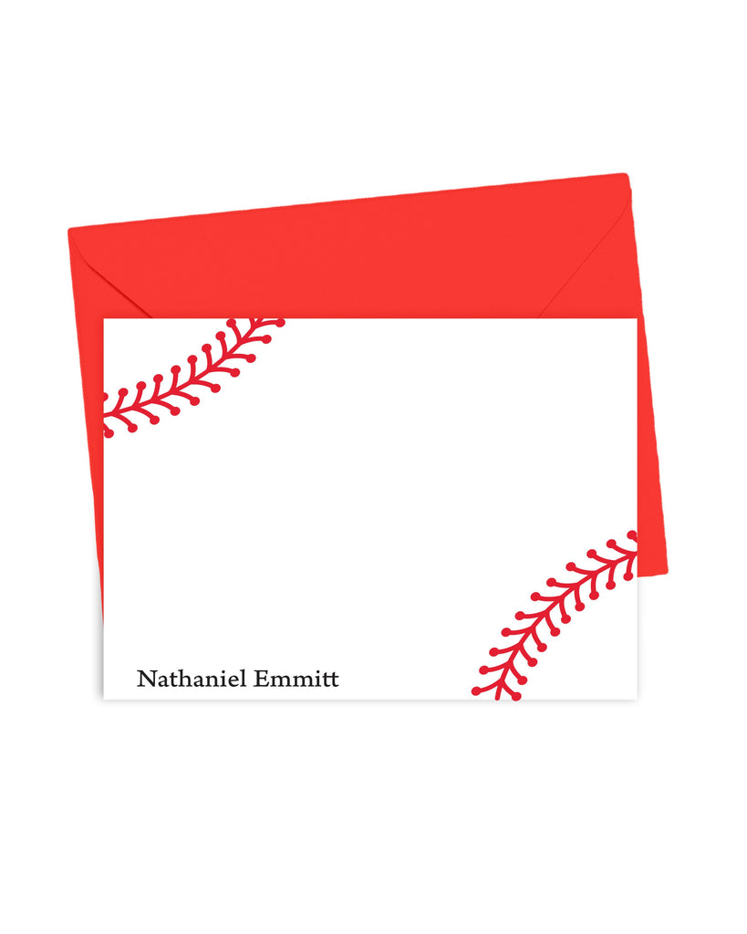 baseball lover note cards