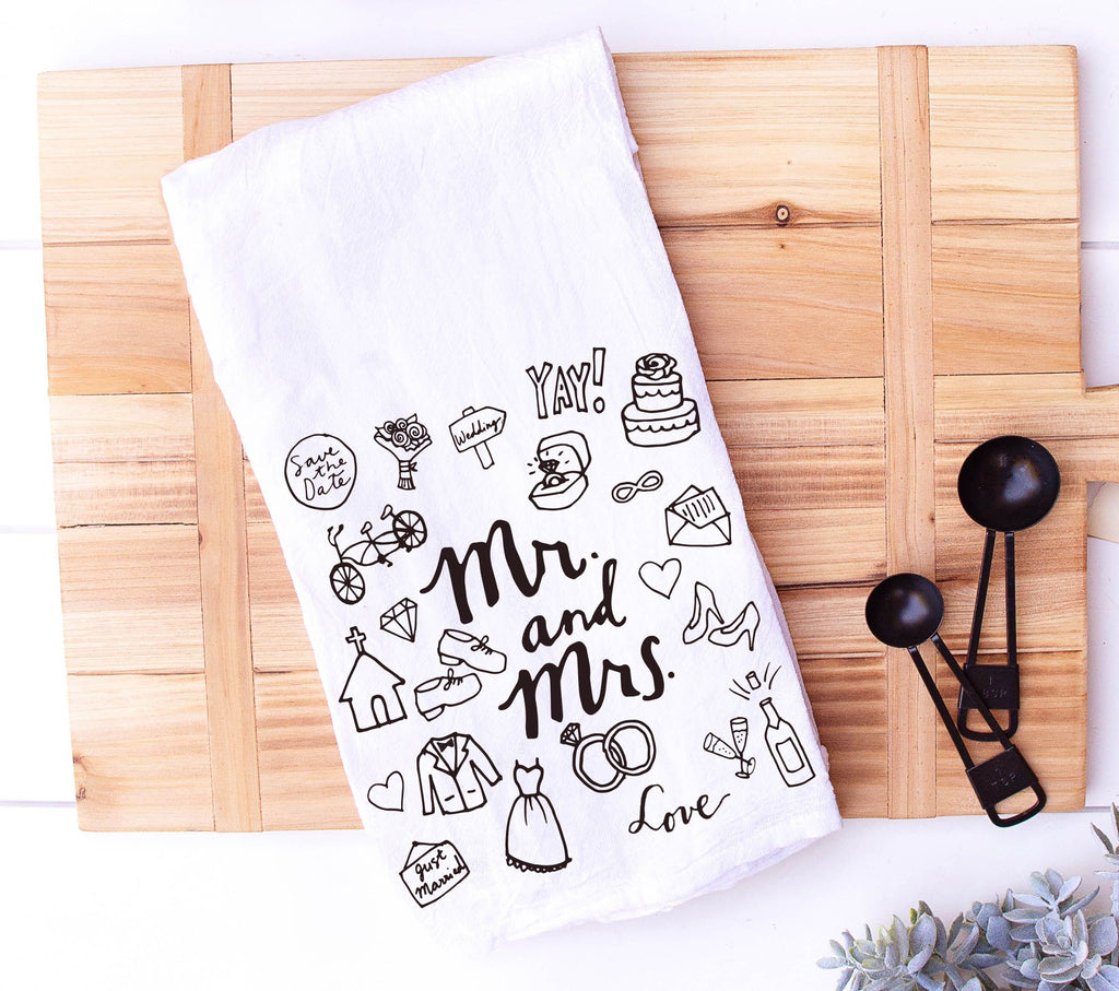 Mr. and Mrs. Kitchen Towel for Newlyweds