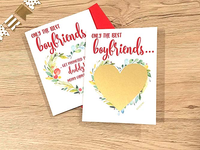 Boyfriends Christmas Pregnancy Scratch Off Card