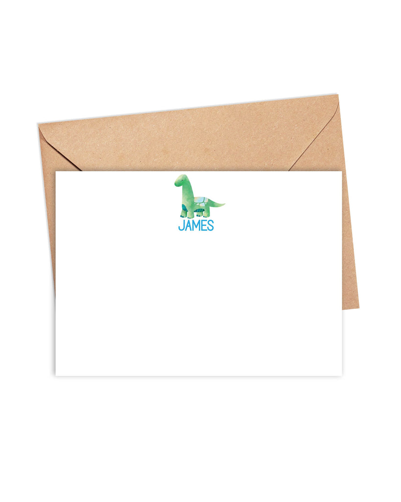 dinosaur note cards personalized