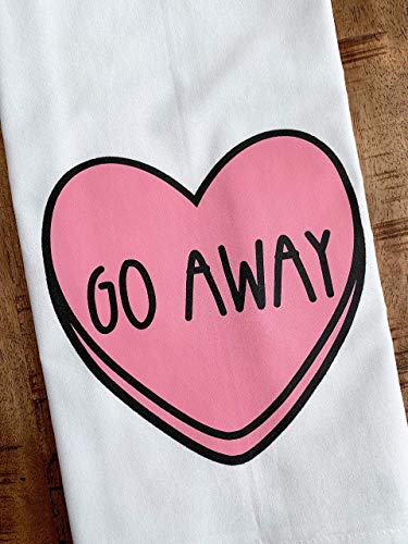 Candy Hearts Valentine's Day Tea Towels (Set of 2)