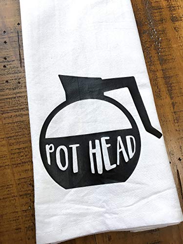 Pot Head Funny Kitchen Tea Towel