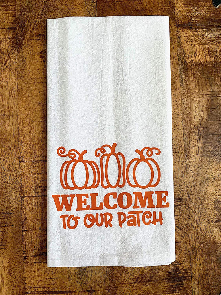 Welcome to our Patch Fall Pumpkin Kitchen Tea Towel