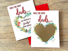 Christmas Pregnancy Scratch Off Card for Dad
