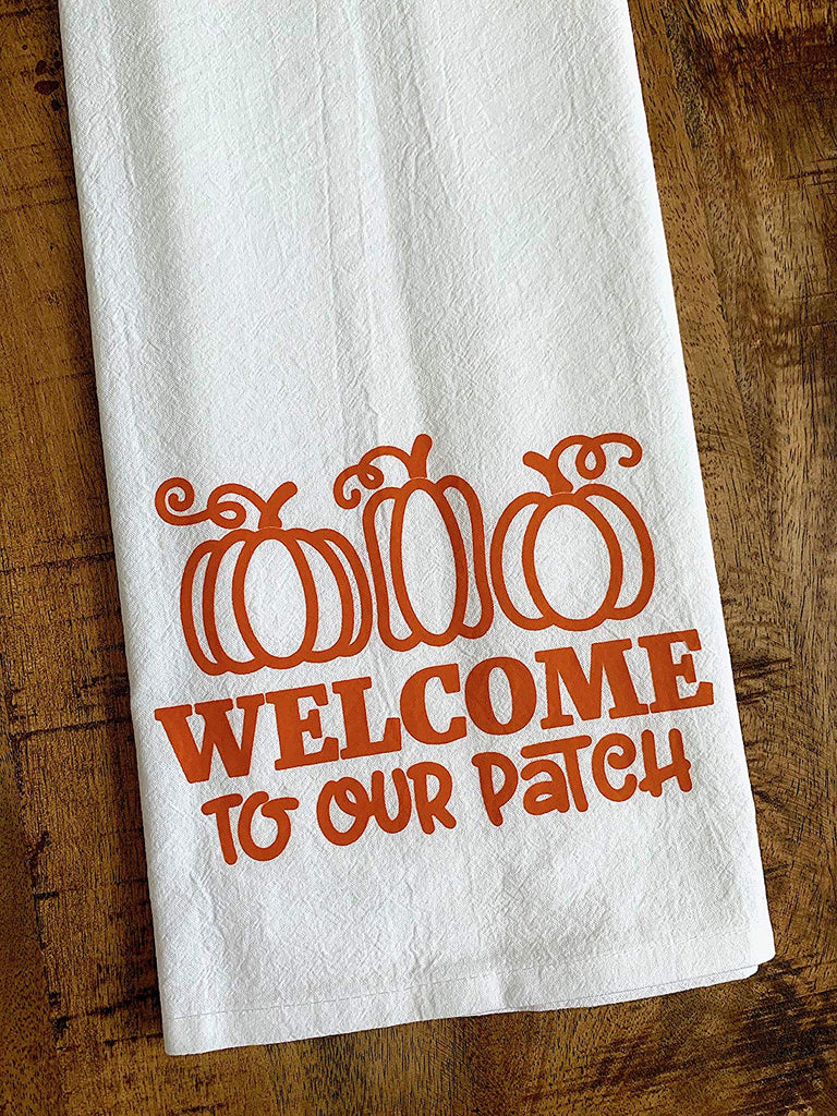 Welcome to our Patch Fall Pumpkin Kitchen Tea Towel
