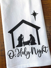 Nativity Scene Tea Towel