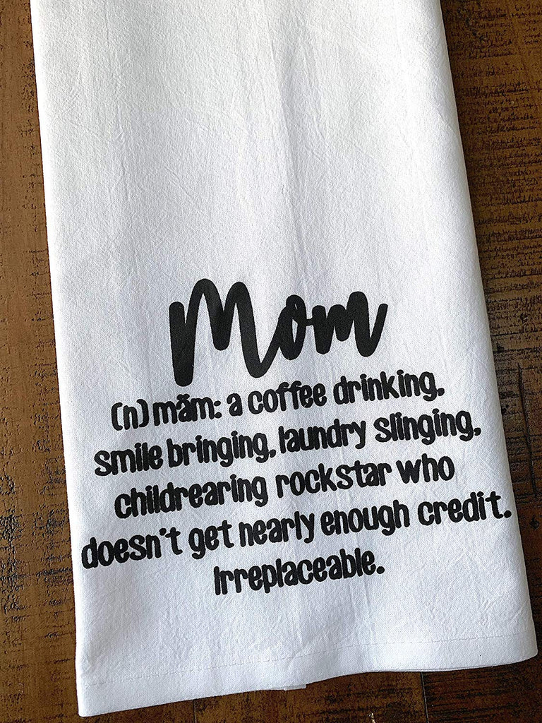 Definition of a Mom Gift Tea Towel