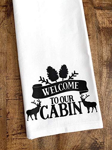 Welcome to Our Cabin Kitchen Towel