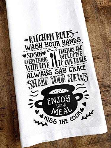 Kitchen Rules for Friends Hostess Tea Towel