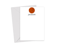 Personalized Basketball Note Cards