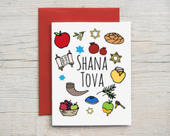 Shana Tova Holiday Icons Card