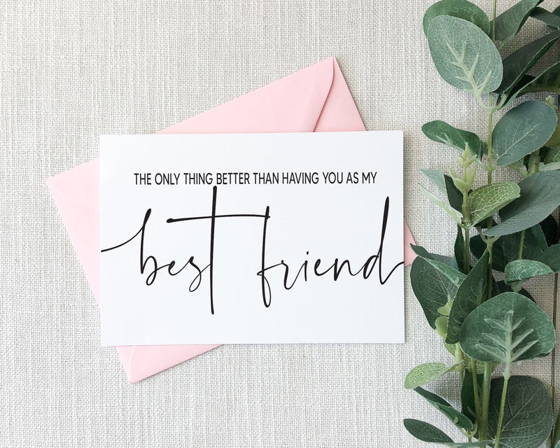 You Will Be My FRIEND Forever Bridesmaid Proposal Card Will 