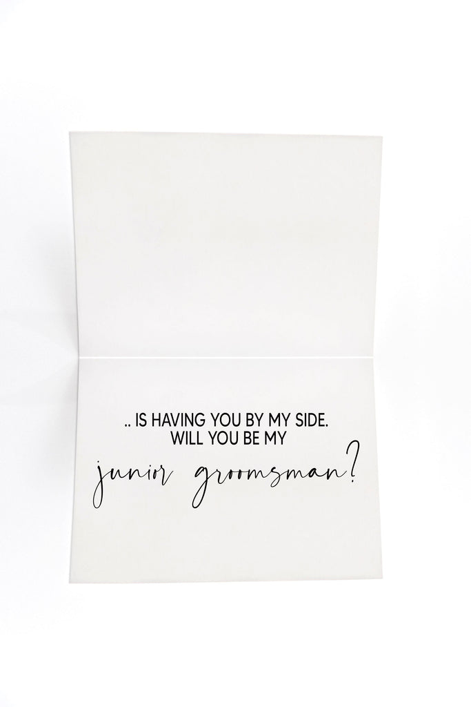 Modern Will You Be My Groomsman Proposal Card for Nephew