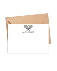Personalized Tennis Note Cards
