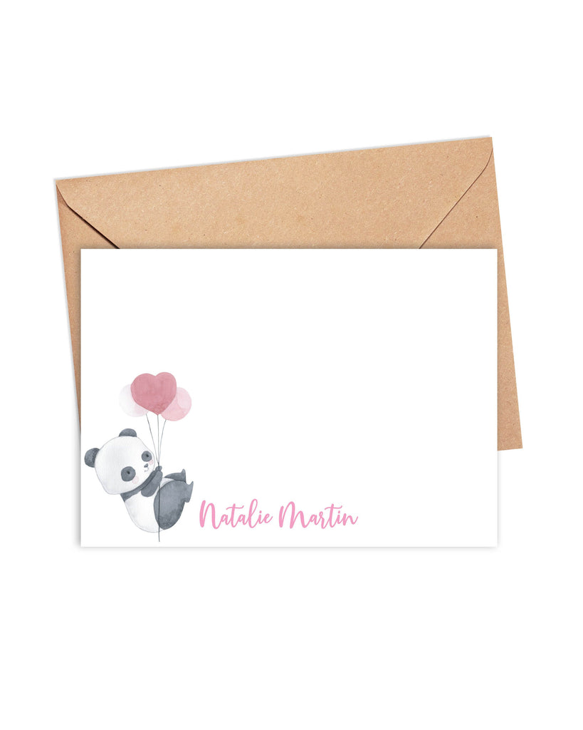 personalized panda card