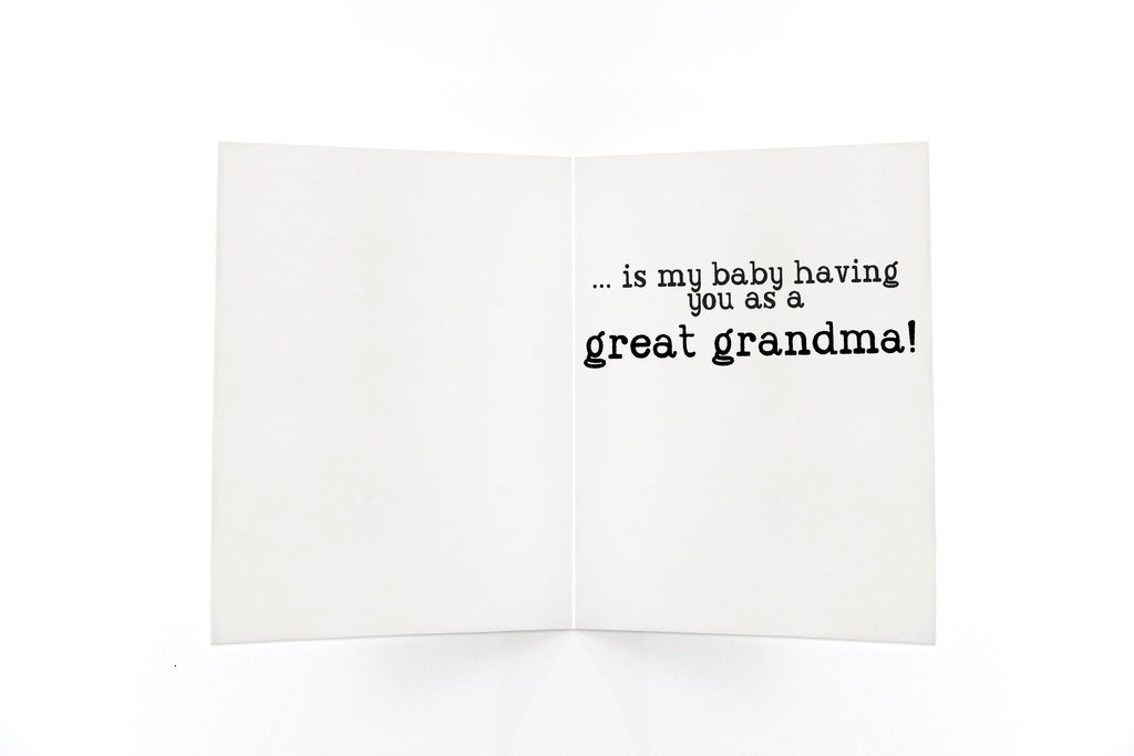 great grandmother to be reveal card