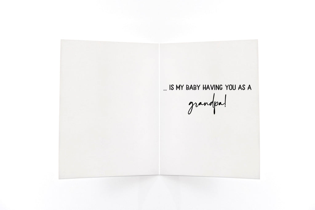 floral grandpa to be card