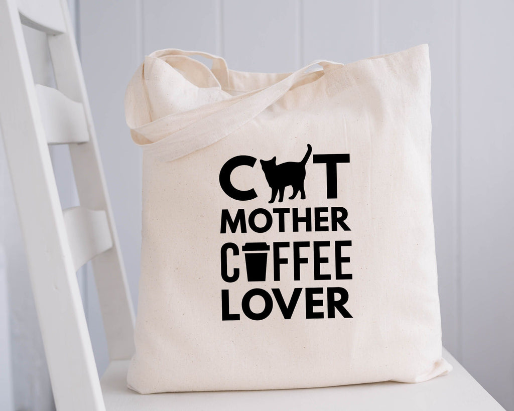 Cat Mother Coffee Lover Tote Bag