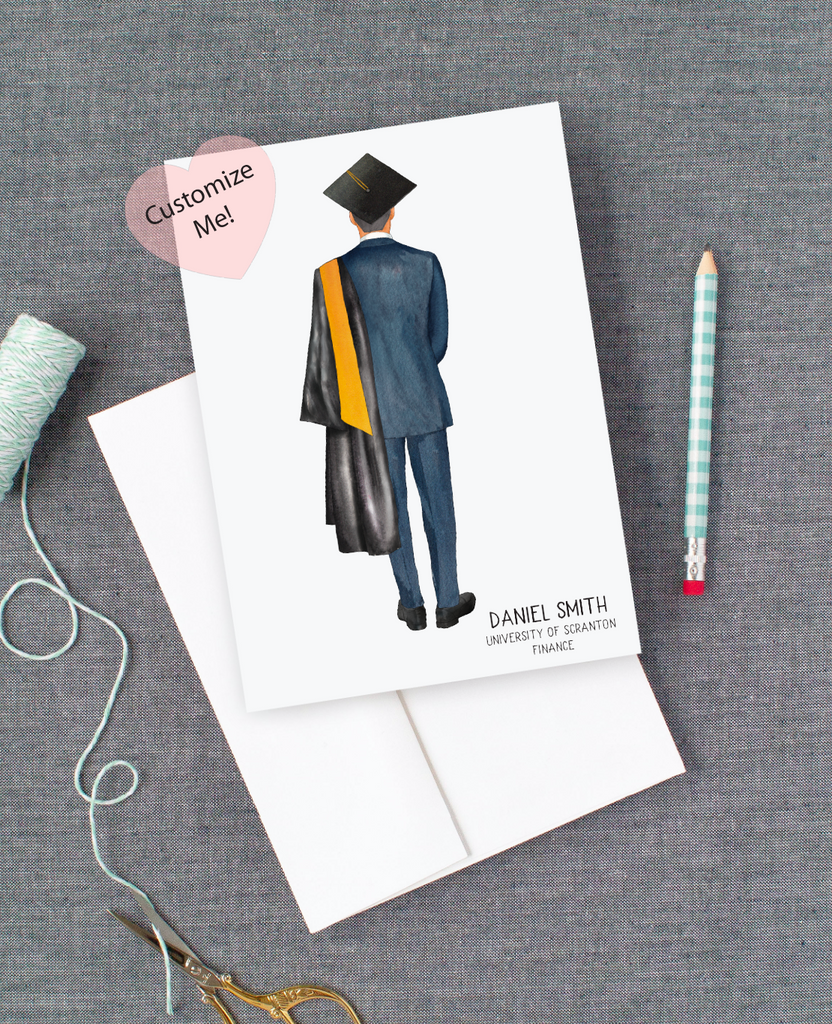 Custom Graduation Card for Him Designing Moments Custom Graduation Card for Him Designing Moments