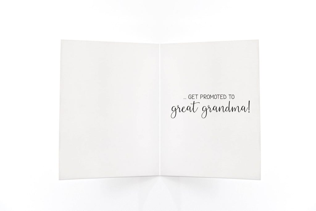 Fragrant Only the Best Grandmas Get Promoted to Great Grandma Card