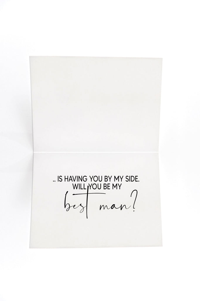 Modern Will You Be My Best Man Proposal Card for Nephew