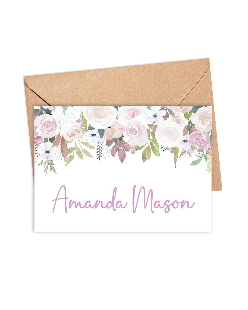 hanging flowers card