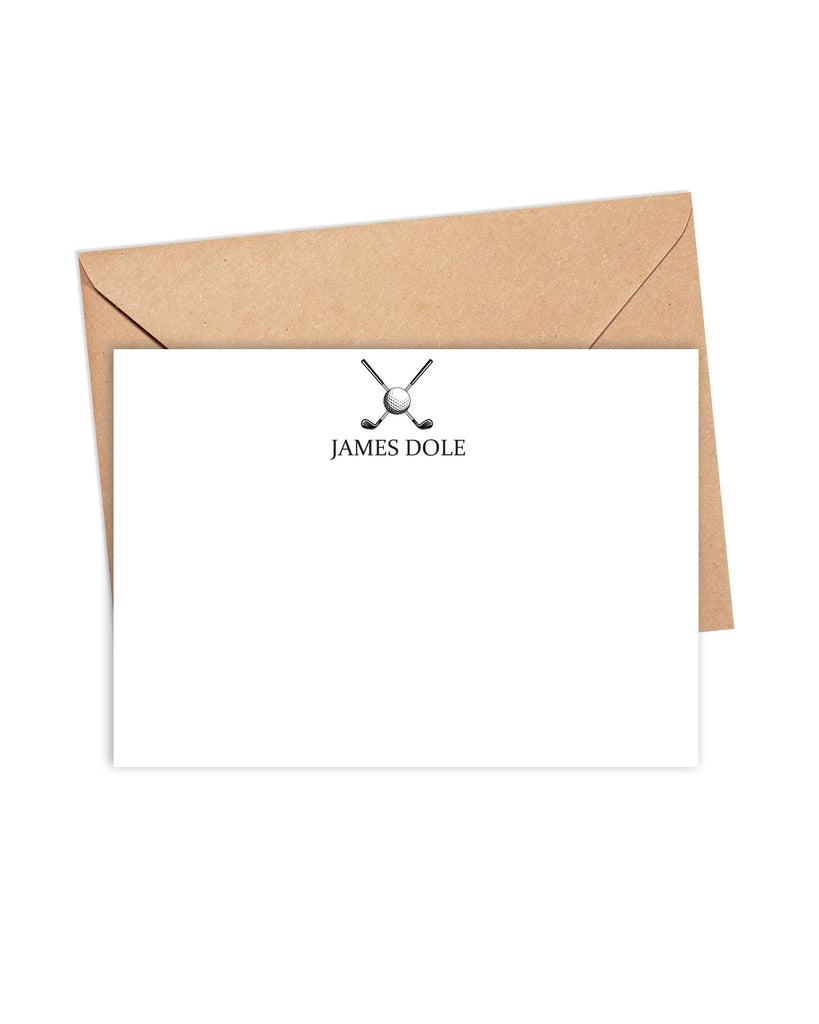 Personalized Golf Note Cards