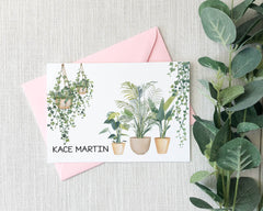 personalized plant lover card