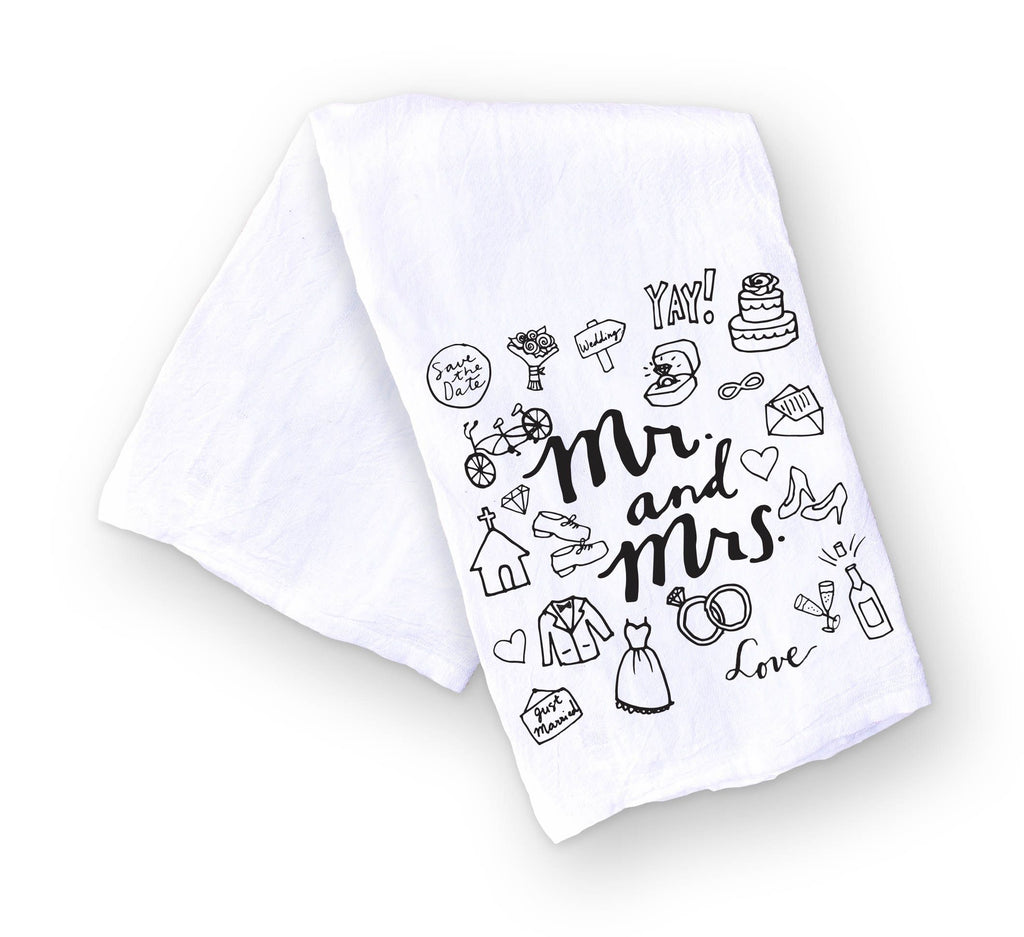 Mr. and Mrs. Kitchen Towel for Newlyweds