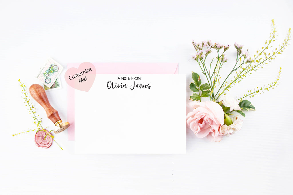 personalized name card