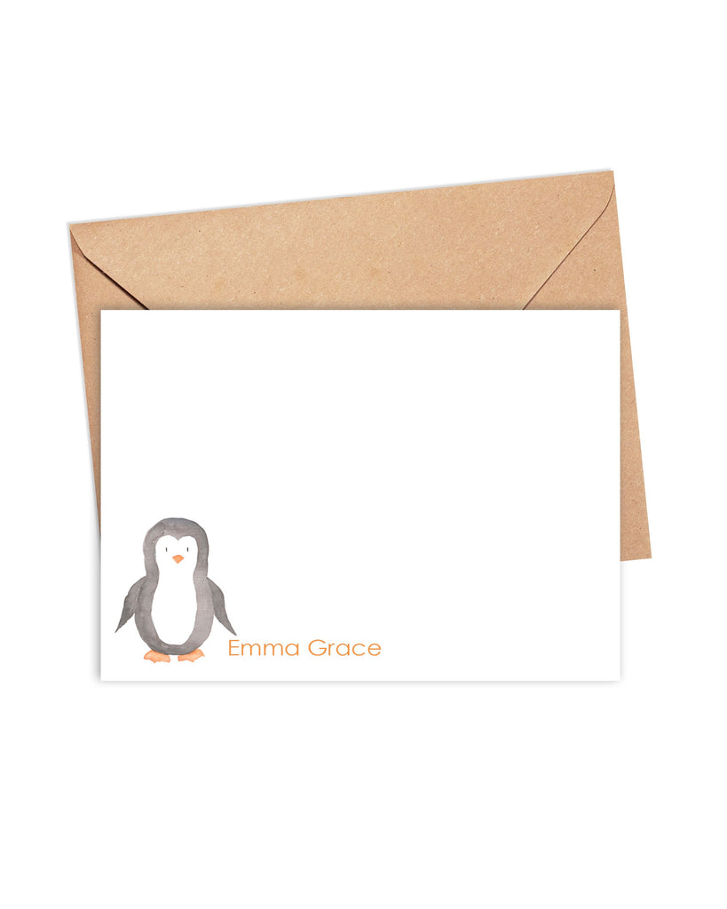 penguin note cards