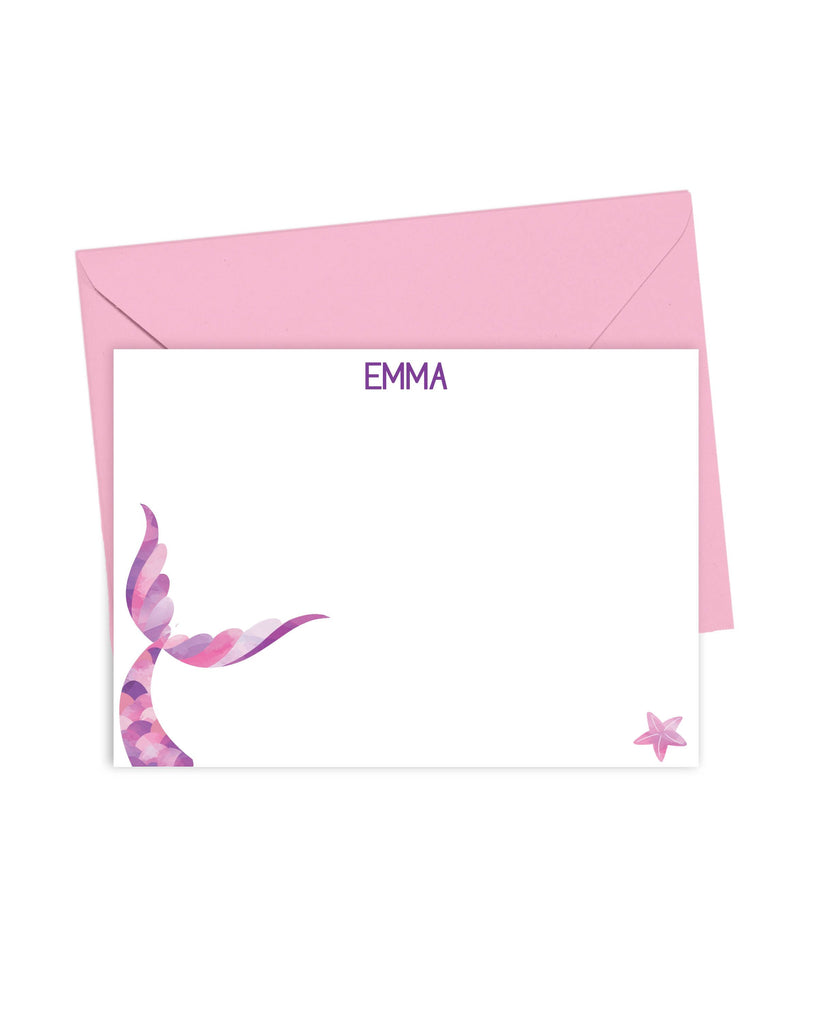 purple and pink note cards for girls