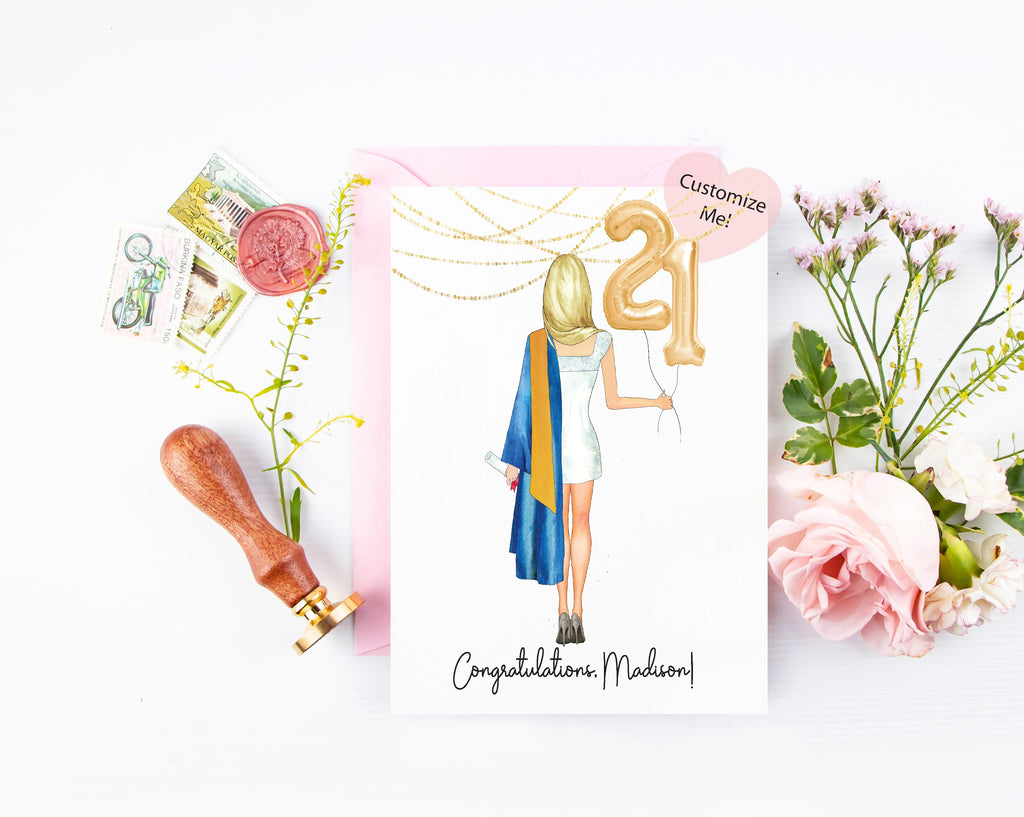 Custom Graduation Card for Her Designing Moments Custom Graduation Card for Her Designing Moments