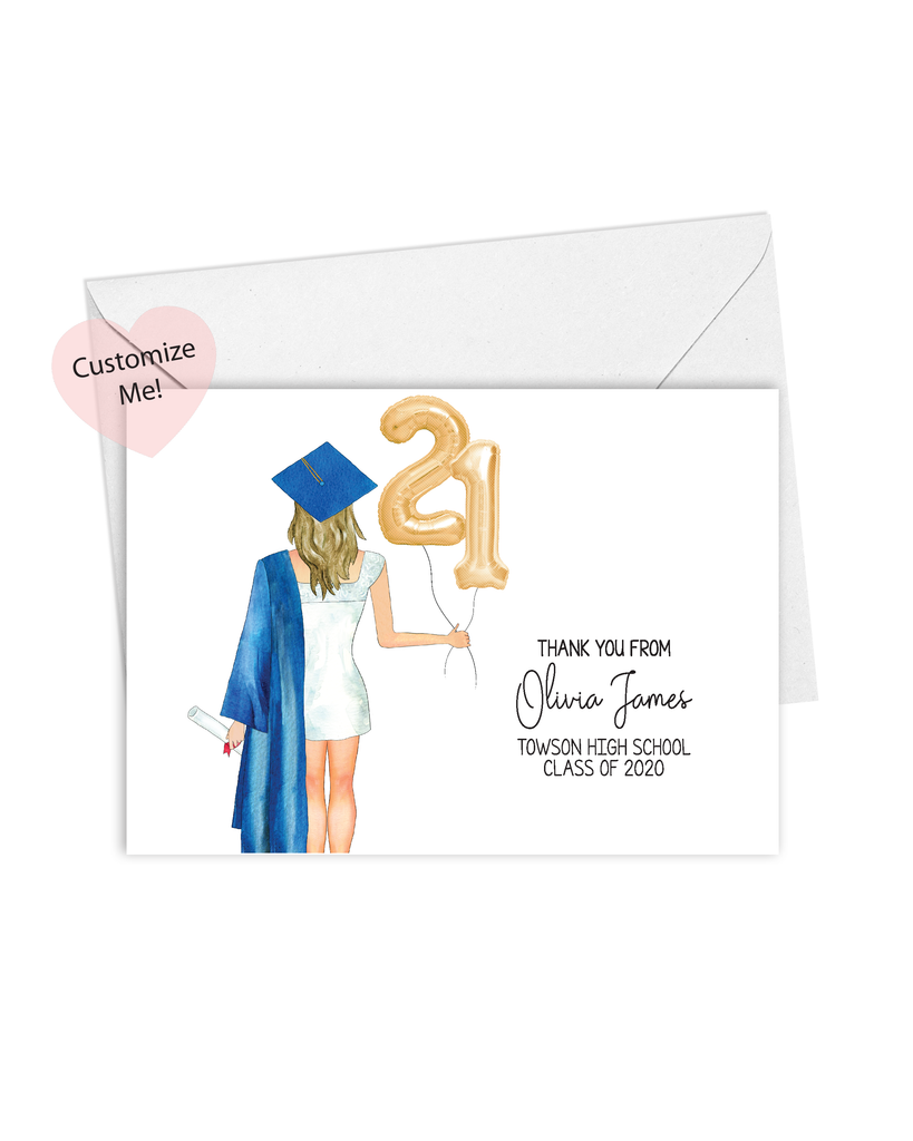 Graduation Dog Note Cards - 24 Thank You & Congrats Cards With Envelopes